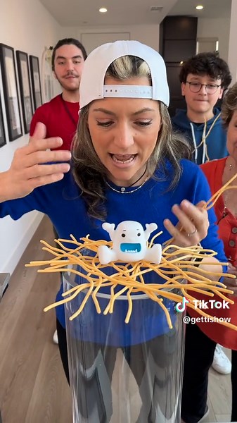 Who will get the Yeti Spaghetti Punishment prize #familygames #pastasauce #vegastiktok