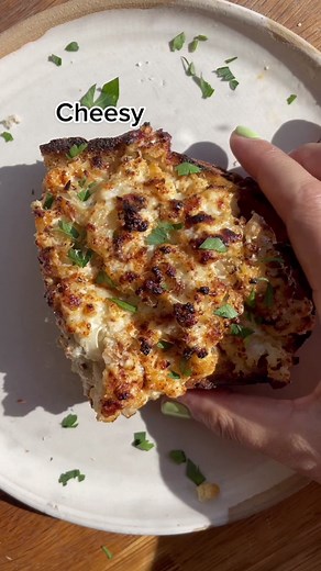 Cheesy Cauliflower Toast Recipe by Ina Garten