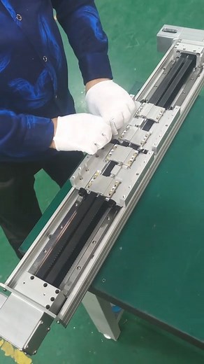 dual sliders belt driven linear actuator assembly #linearguiderail #linearmotion #linearmodule #linearslider #linearstage #IndustrialAutomation #factoryprice #manufacturing #MadeInChina | Huizhou Robot Electromechanical Co., Ltd.