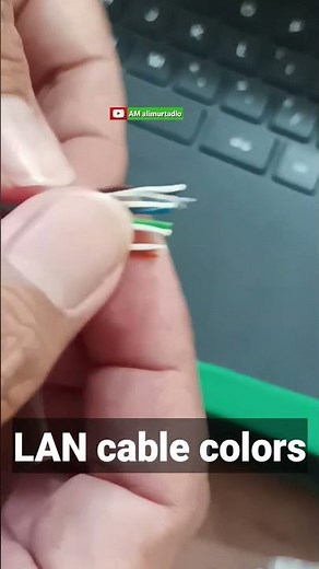 Tutorial. LAN cable colors for crimping. warna kabel LAN. Arrange the color sequence neatly