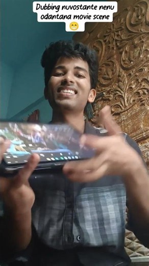 Dubbing nuvostante nenu odantana movie scene 😂😁 #telugushorts #telugudubbing