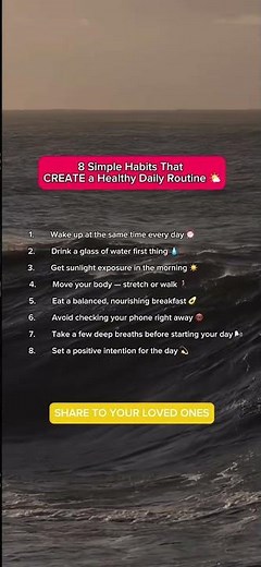 🌞 8 Simple Habits to Build a Healthy and Balanced Daily Routine