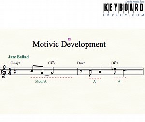 How to use motifs to play better jazz piano ballads - Keyboard Improv