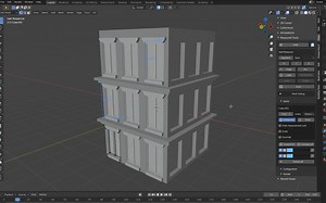 blender-建模入门基础教程-练习二（array修改器参数化快速建模窗体）