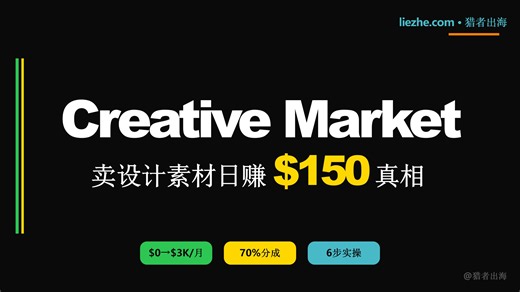 普通人靠Creative Market月入$3000的真实路径|从0到第一笔美金