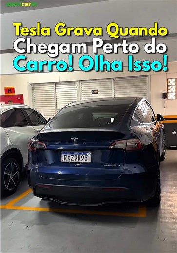 ⚡️ Tesla Grava Quando Chegam Perto do Carro! Olha Isso!⚡️ 💡 O vídeo de hoje é para te mostrar o Sistema Sentinela dos modelos da Tesla. No caso deste exemplo, um Tesla Model Y, que consegue monitorar o entorno do carro e gravar automaticamente quando alguém se aproxima. Caso aconteça qualquer incidente, o sistema registra imagens do momento, incluindo quem se aproximou e o que ocorreu 🔋 O modelo também se destaca pelo avançado sistema de assistência à condução, que pode funcionar em conjunto c