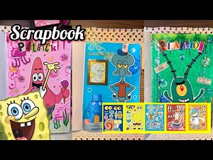 Spongebob SquarePants DIY Make A Face Sticker | Scrapbook ASMR Compilation 🧽🍍