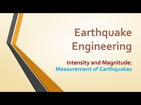 Magnitude and Intensity of Earthquakes