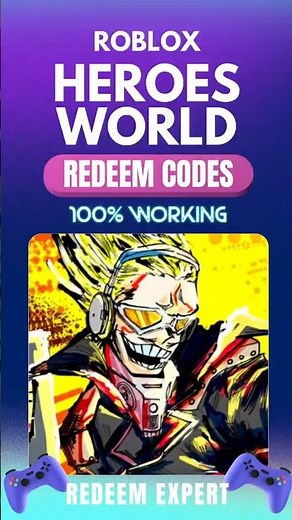 Roblox Heroes World Codes Today ⚡💎 Free Gems!