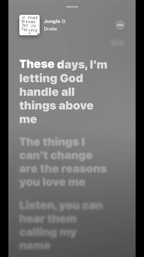 I’m letting God handle the things above me🙏🔥 #drake #foryoupage❤️❤️ #applemusic #songs