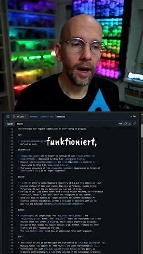 Nvim 012 Update was jetzt besser laeuft