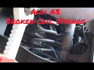 Audi A3 Replacing Broken Rear Coil Springs & How to Guide for Fitting New Springs