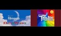 Mix of 2 videos from youtube : DreamWorks Logo Trolls/Madagascar 2 Mash-up