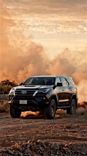 Black Fortuner Off-Road Power | Cinematic Desert Drive in