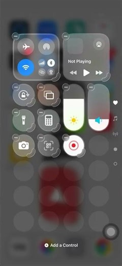 Add AirDrop in Home Control iPhone
