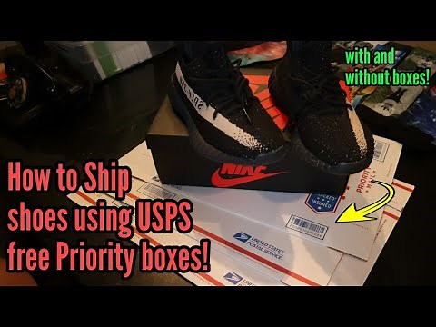 How I ship shoes with and without boxes using free USPS Priority boxes!