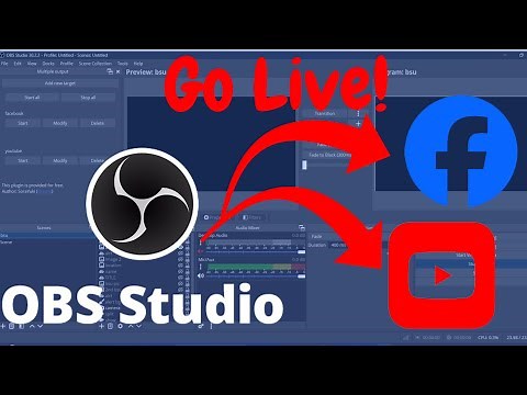 Stream on YouTube & Facebook at the same time using OBS 2024[FREE]