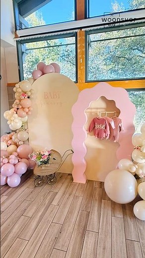 Wavy backdrop arch event decoration building #eventdecor #diy #arch