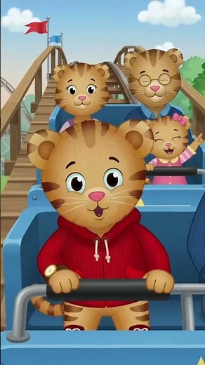 Daniel Tiger visits canobie Lake Park with his family