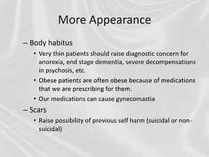 The Mental Status Exam