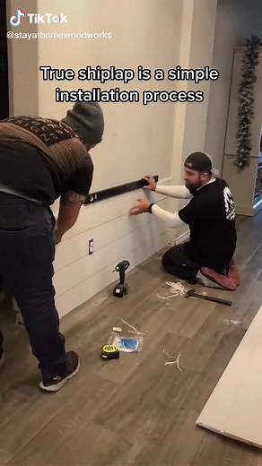 #shiplap #installation #install #trimcarpentry #woodworking #accentwall #interiordesign #howto #diy