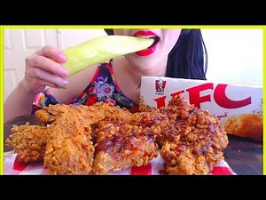 ASMR KFC WICKED WINGS SPICY & SMOKY BBQ | FRIED CHICKEN | NO TALKING