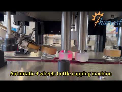 4-Wheel Auto Capper - Clamp Sealing Machine for Cosmetics & Food Bottles