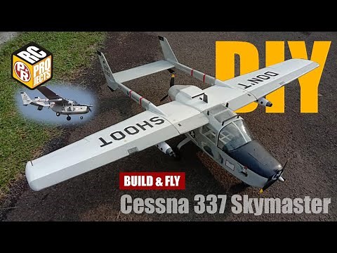 How to build Cessna 337 / O-2A Skymaster RC Plane from Depron Foam