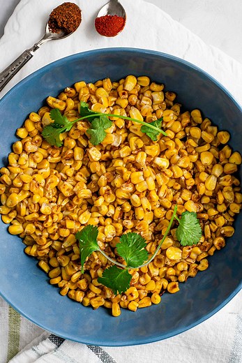 Skillet Charred Corn - A Trick Not To Be Skipped! • Tasty Thrifty Timely