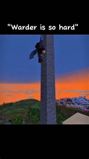 Warden is so hard 💀 #minecraft #minecraftmemes #minecraftshorts #minecraftgaming #gaming #fyp