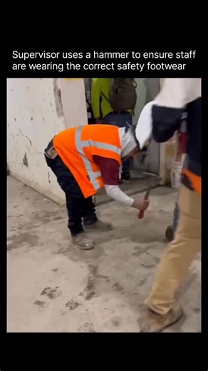 profitologyX._ on Instagram: "Follow @profitologyx._ for more content like this Steel-toe boots aren’t just a formality on the job site—they’re a critical line of defense against serious foot injuries caused by falling tools, heavy materials, or crushing equipment. Built with steel or composite-reinforced toe caps, these boots are specifically engineered to absorb impact and resist compression, helping prevent fractures, lacerations, or even amputations! In this clip, a supervisor puts that prot