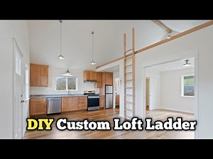 How To Build A Custom Loft Ladder For Your A Frame Cabin, Tiny House or ADU.
