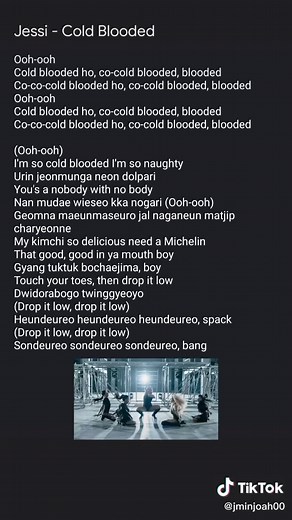 #jessi #jessiho #coldblooded #swf #jessicoldblooded #streetwomenfigher #lyrics #dance #kpop #kpoplyrics