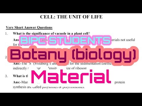 Inter 1st year botany 5th chapter cell the unit of life question answers guide, botany new syllabus