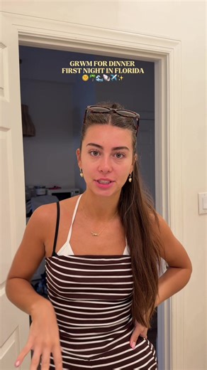 GRWM for dinner our first day in Florida!! I love it here so much I want to move here 🌞🌊🌴💖🐚 #grwm #florida #springbreak #makeup #travel