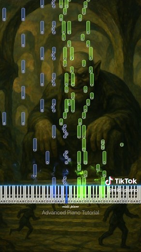 Advanced Piano Tutorial for In the Hall of the Mountain King