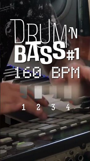 160 BPM Drum'n Bass Drum Loop #1 🥁 4/4 | Drum Beat for Musicians, Teachers, Producers. Practice