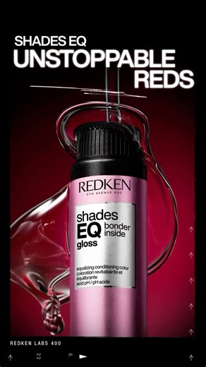 Redken on Instagram: "Introducing: the Shades EQ Unstoppable Reds Collection. ❤️ Rediscover #ShadesEQ Reds with new & improved color results for more vibrancy & longevity, complete with  Pure-Red2 Technology for day 1 reds wash after wash.* Now available in the EU and rolling out now across shelves in NA. ✨ *up to 28 shampoos #ShadesEQUnstoppableReds #RedHairColor"