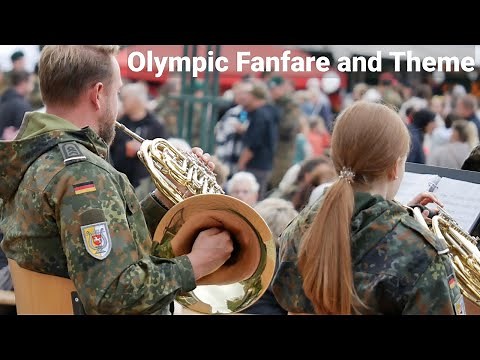 🎶 Olympic Fanfare and Theme – John Williams | Heeresmusikkorps Hannover | Live by a German Army Band