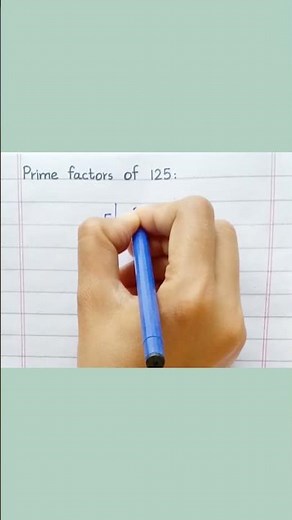 Prime Factors of 125 #shorts