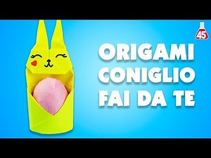 Origami Coniglio Tutorial | Lavoretti di Pasqua facile