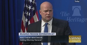 Acting Attorney General Whitaker on Religious Freedom