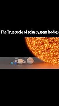 The true scale of solar system bodies