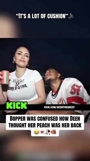 BOPPER WAS CONFUSED HOW DEEN THOUGHT HER PEACH WAS HER BACK 😂😂 #deenthegreat #adrienbroner #kickski #fyp #viral