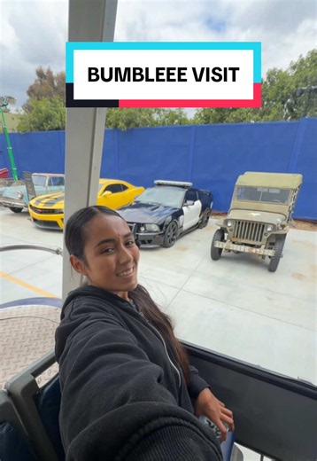 Weekly visit to my sweet Bumblebee🥹🫶 @TransformersOfficial @Universal Studios Hollywood #universalstudioshollywood #universalstudios #transformers #megatron #fyp