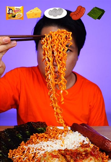 Mukbang Samyang Quattro Cheese: Experience ASMR Bliss