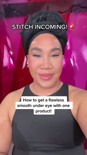 Flawless smooth undereye tutorial by @patrickstarrr ! Featuring our #viral Turn Up The Base Powder Foundation & Cheek Clapper Blush Trio 🙌 #stitchincoming #flawlessundereye #powderfoundation #undereye #makeuptips #tutorial