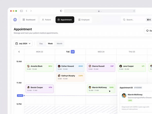 Medical Dashboard Animation