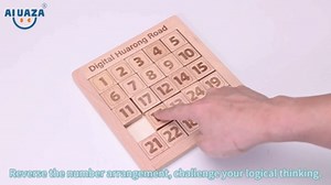 Wooden Number Sliding Puzzle，Brain Teasers Toy Tangram Slide Puzzle Game，Sequential Puzzles Board Game，Educational Toys for Kids and Adults (1-8 Samll Size)