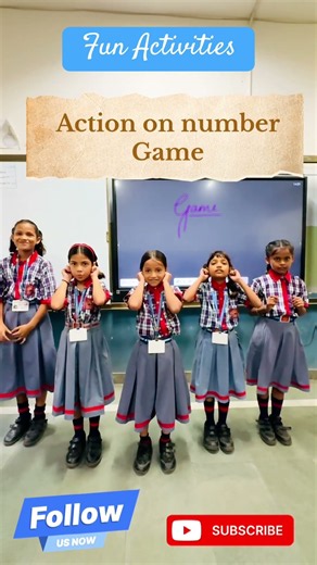 Maths + Movement = Magic! 🔢🏃Watch our Class 3 KVS kids learn actions #ActionOnNumber #Class3 #kvs